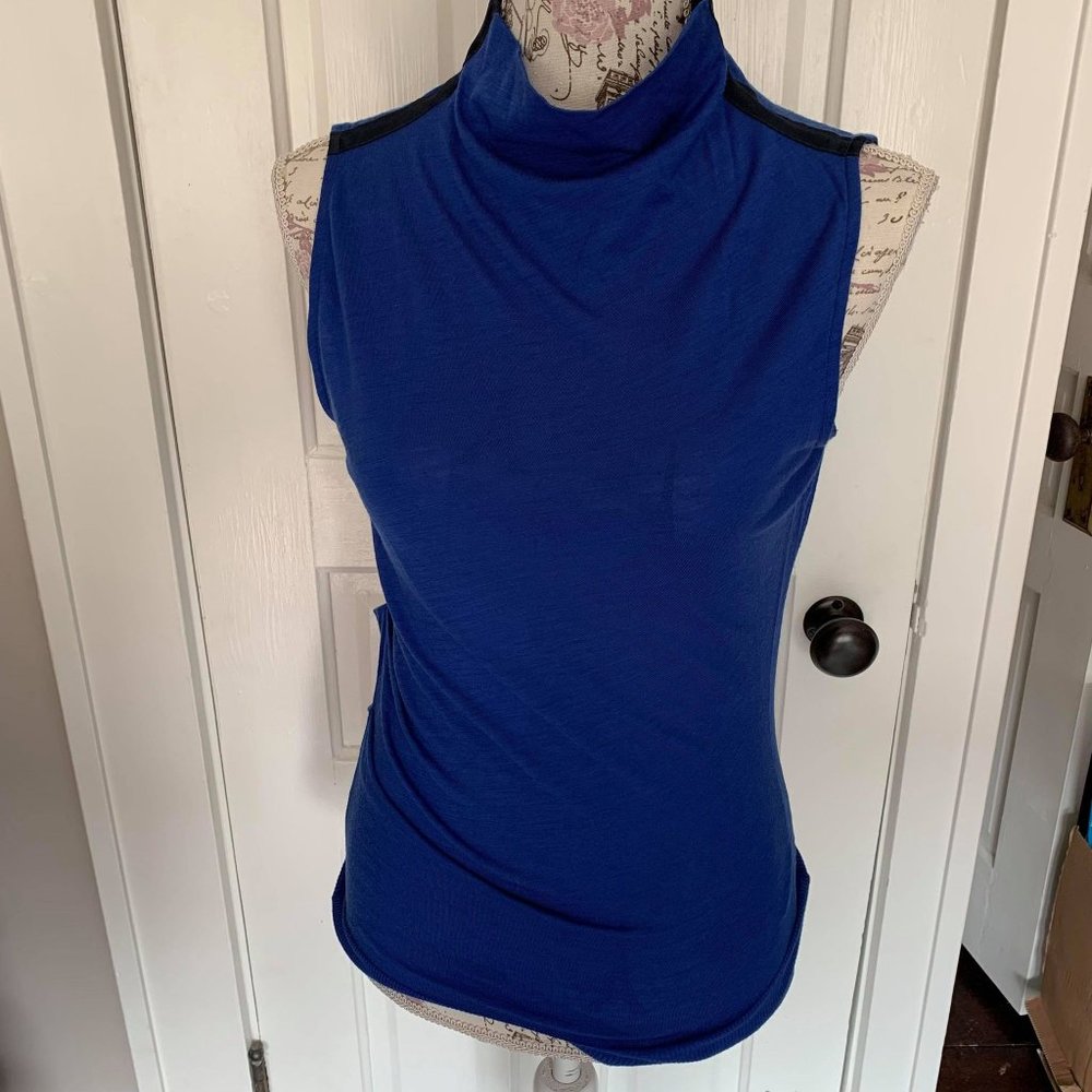 Rag & Bone Blue Wool/Silk Blouse Size Medium